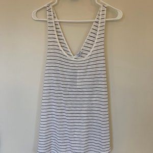 NWT! SPLENDID Women's Blue Striped Large Tank Top